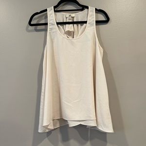 Cream Sleeveless Blouse
